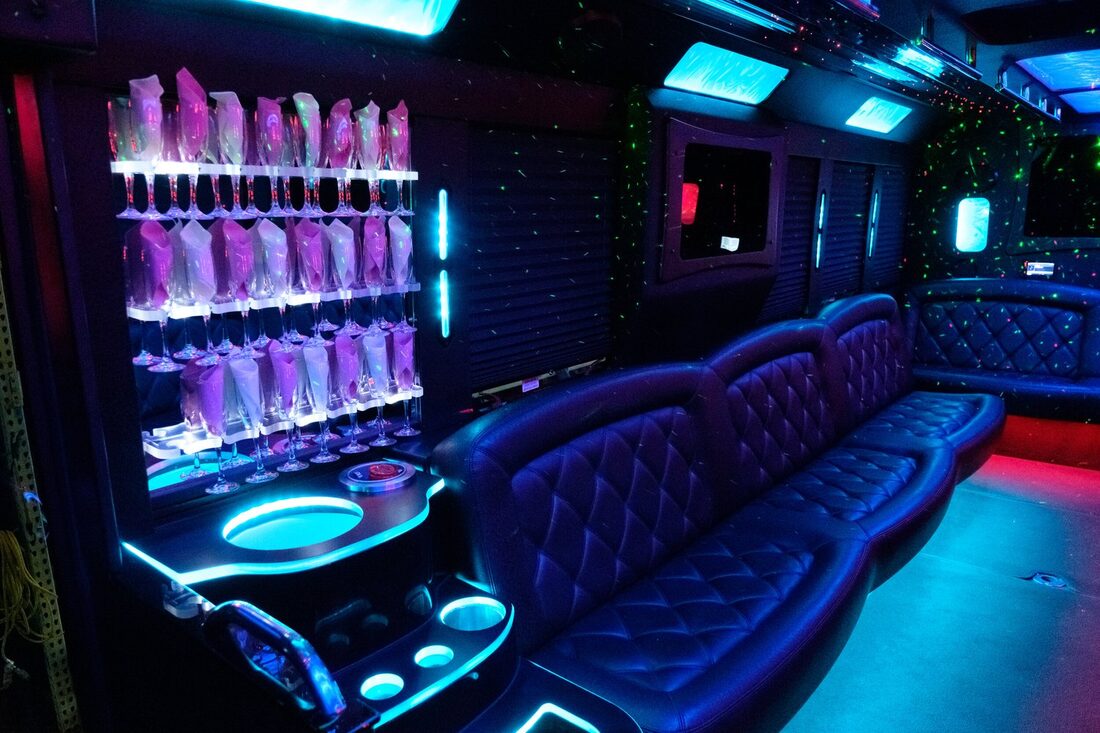 Limo / Party Bus interior